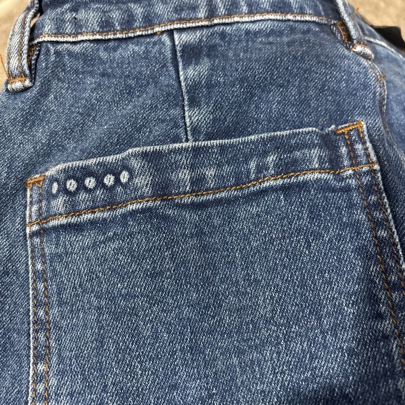 Blue Denim Cargo Flare Pants - Women - Picture 9 of 13